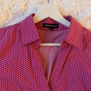 Express Design Studio Pink Patterned Blouse